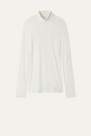 Tezenis - White High-Neck Wool Shirt