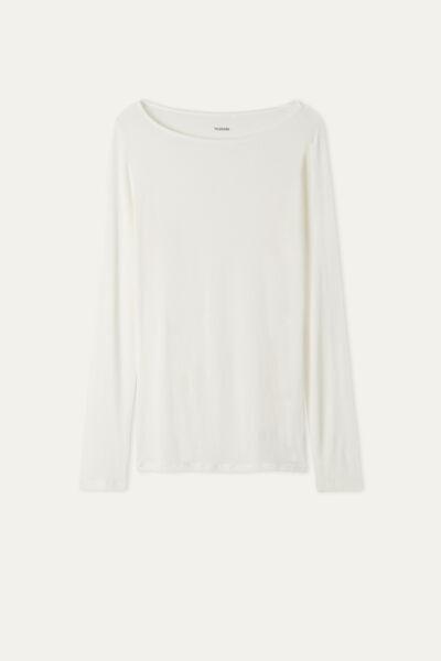 Tezenis - White Boat-Neck Top