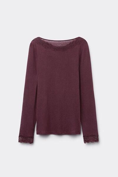 Maroon Long-Sleeved Top, , large image number 4