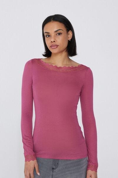 Pink Long-Sleeved Top, , medium