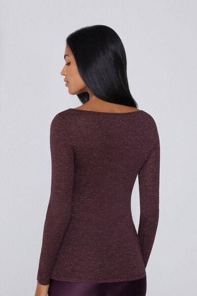 Violet Long-Sleeve Merino Wool Top, 5701_920Y, large image number 2