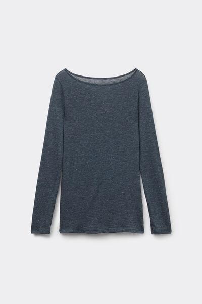 Grey Long-Sleeve Merino Wool Top, 5701_922Y, large image number 3