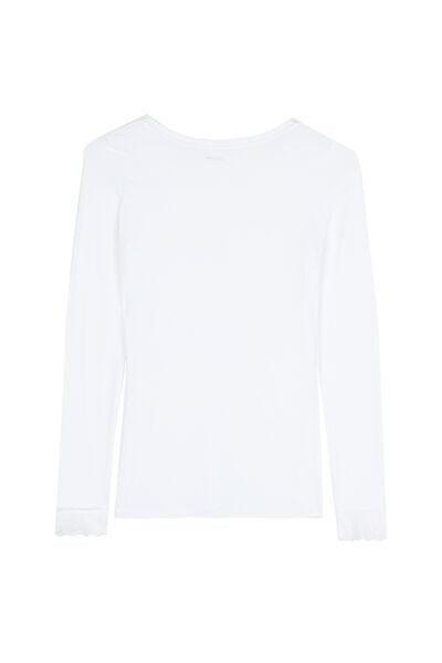 White V-Neck Shirt, White, large image number 5