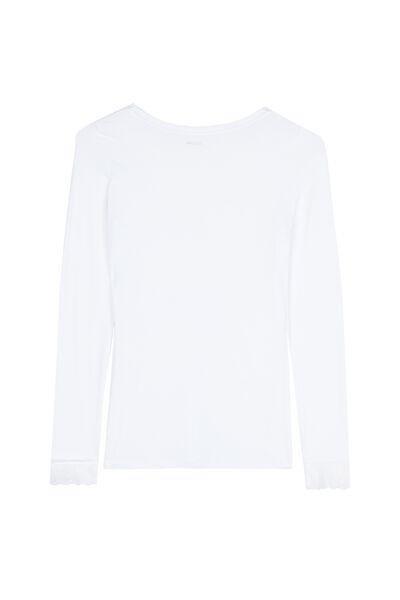White V-Neck Shirt, White, large image number 5
