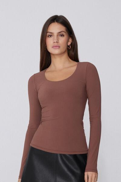 Caramel 2 In 1 Natural Lifting Long Sleeve Top, 5701_304Y, large image number 4