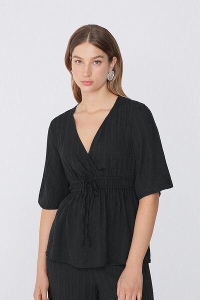 Black 3D Effect Canvas Top, Black, large image number 1