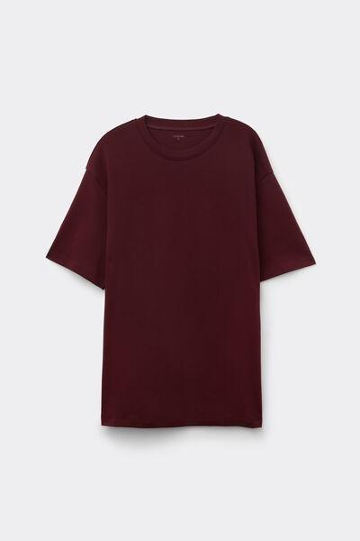 Brown Oversize Medium Weight 100% Cotton T-Shirt, 5701_581Z, large image number 2