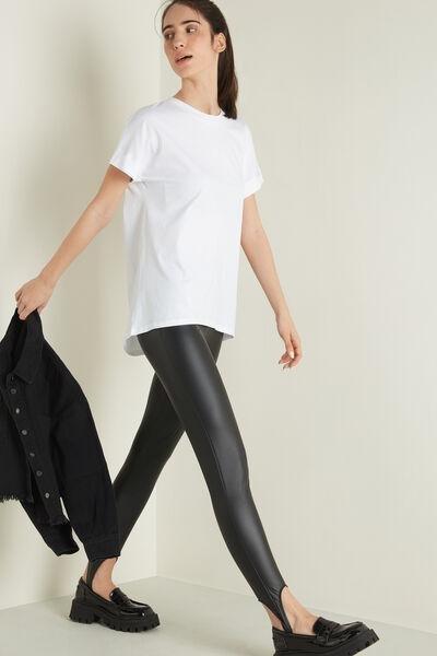 White Turn-Up Sleeves T-Shirt, , large image number 1