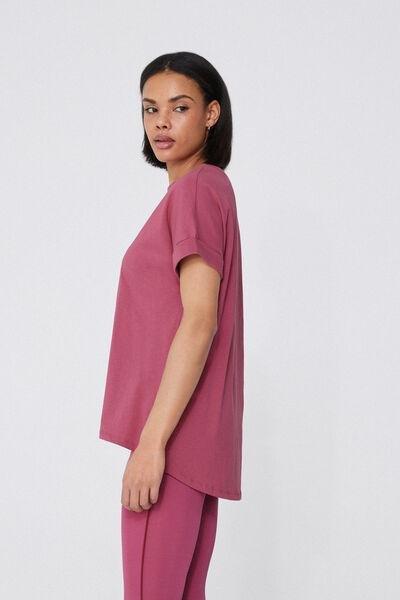 Pink Kimono Turn-Up T-Shirt, , large image number 1