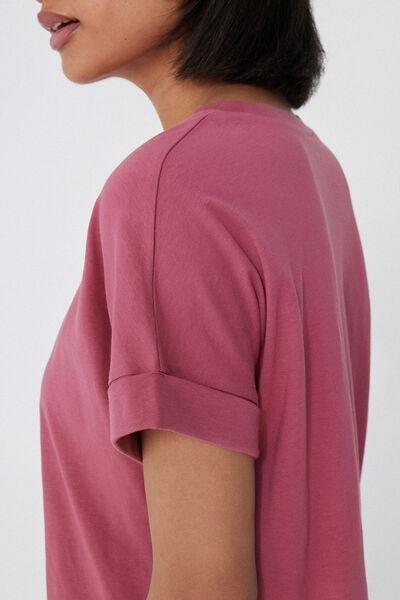 Pink Kimono Turn-Up T-Shirt, , large image number 3