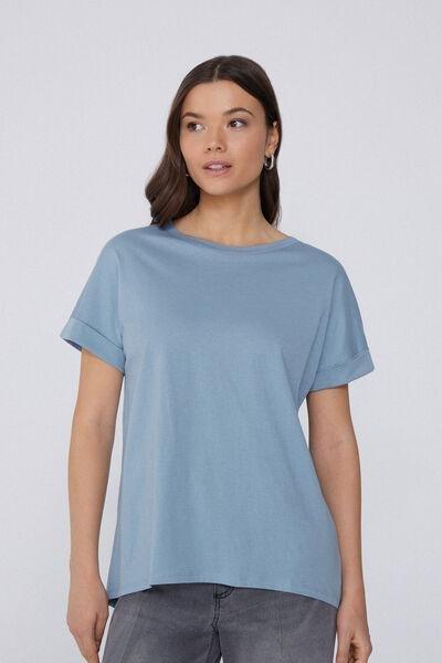 Blue Kimono Turn-Up T-Shirt, , large image number 0