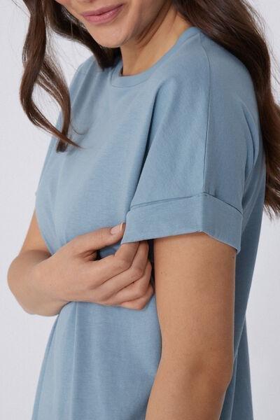 Blue Kimono Turn-Up T-Shirt, , large image number 3