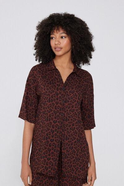 Multicolour Short Sleeve Canvas Shirt, , large image number 0