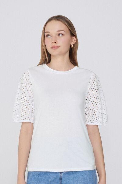 White Short Sleeved Top, , large image number 0