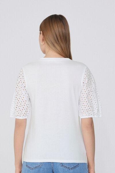 White Short Sleeved Top, , large image number 2