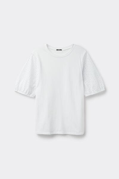 White Short Sleeved Top, , large image number 4