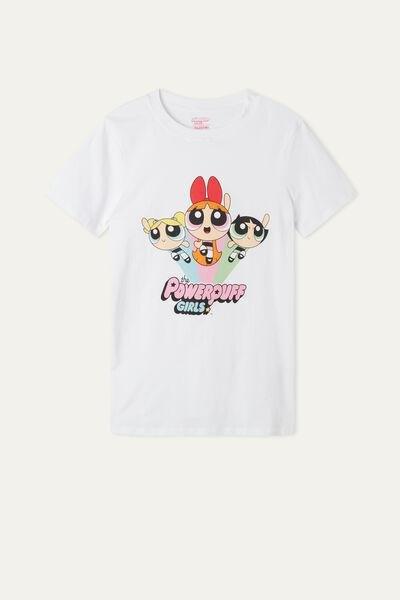 White Powerpuff Girls Cotton T-Shirt, , large image number 4