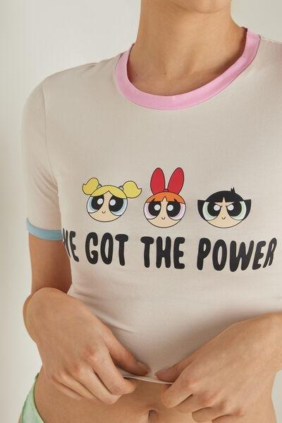 Cream Powerpuff Girls Cotton T-Shirt, , large image number 3