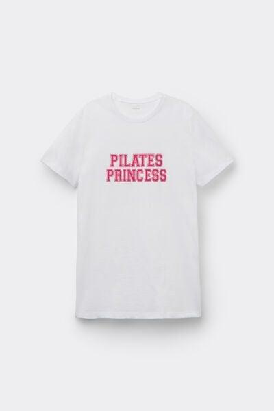White Printed 100% Cotton T-Shirt, 5701_172Z, large image number 4