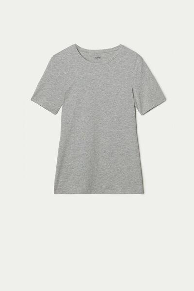 Grey Crew-Neck T-Shirt, , large image number 4