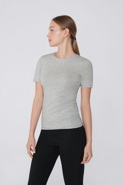 Grey Crew-Neck T-Shirt, Light Grey Blend, large image number 8