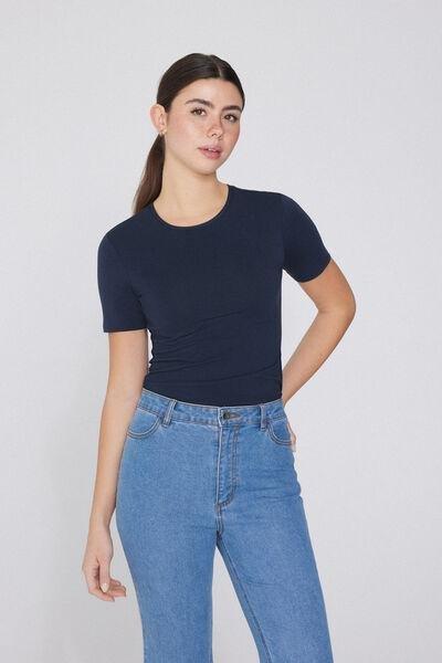 Blue Crew-Neck T-Shirt, Absolute Blue, large image number 0