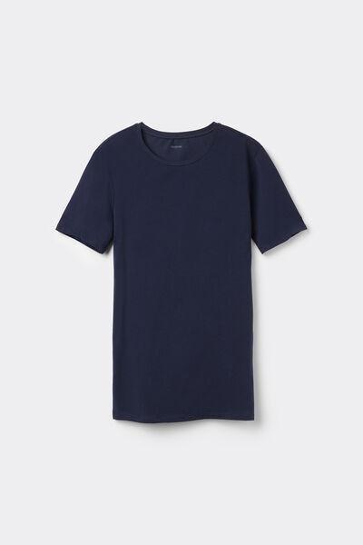 Blue Crew-Neck T-Shirt, Absolute Blue, large image number 4