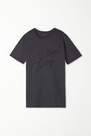 Tezenis - Black Printed Cotton T-Shirt