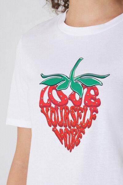 White Round Neck Top, , large image number 3