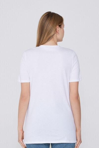 White Short Sleeve T-Shirt, , large image number 2