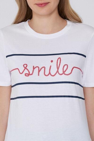 White Short Sleeve T-Shirt, , large image number 3