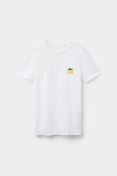 White Printed T-Shirt, , large image number 4
