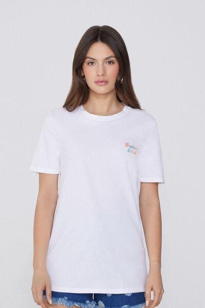 White Round Neck T-Shirt, 5701_704Y, large image number 1