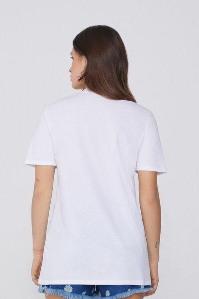 White Round Neck T-Shirt, 5701_704Y, large image number 2