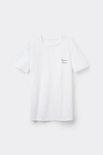 White Round Neck T-Shirt, 5701_704Y, large image number 4