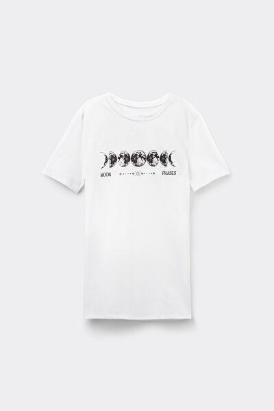 BIANCO ST.MOONPHASES Printed Cotton T-Shirt, , large image number 4