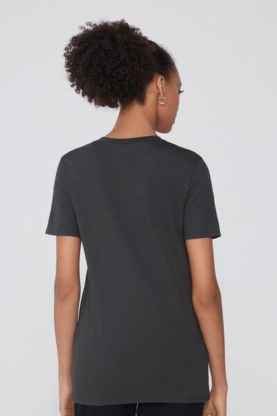 Black Printed T-Shirt, 5701_716Y, medium