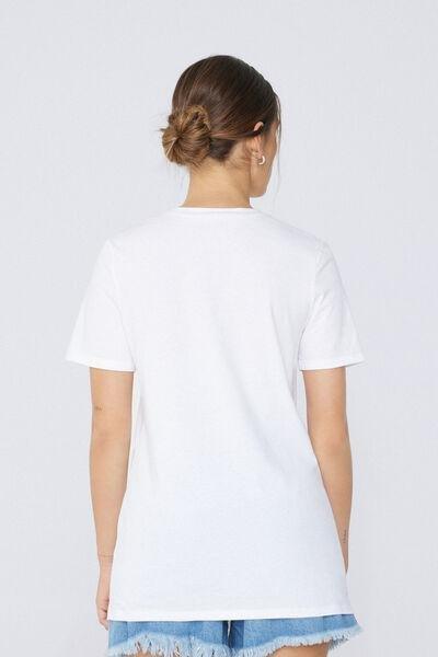 White Wild Printed Cotton T-Shirt, , large image number 2