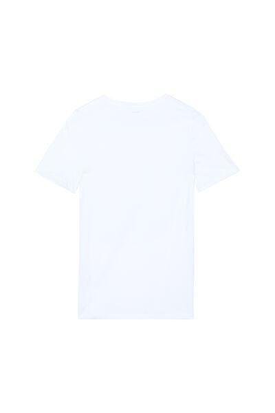 تي شيرت جيرسي أبيض أساسي, White, large image number 4