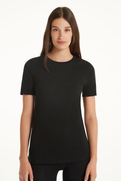 Black Basic Jersey T-Shirt, , large image number 1