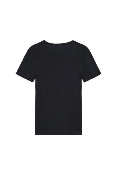 Black Basic Jersey T-Shirt, Black, large image number 7