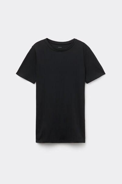 Black Basic Jersey T-Shirt, Black, large image number 8
