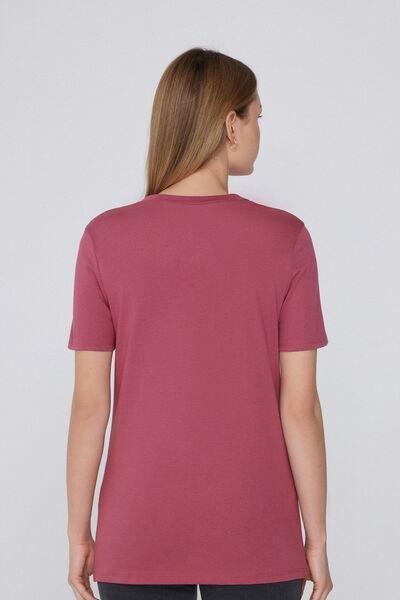 Pink Crew Neck T-Shirt, , large image number 2