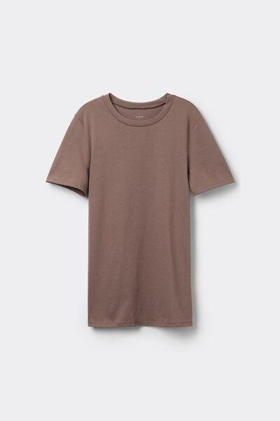 Brown Crew Neck T-Shirt, , large image number 4