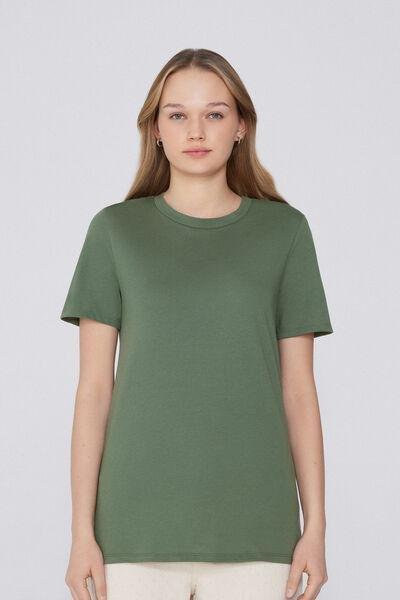 Green Crew Neck T-Shirt, , large image number 0