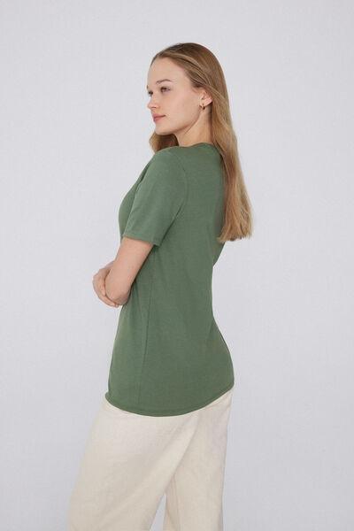 Green Crew Neck T-Shirt, , large image number 1