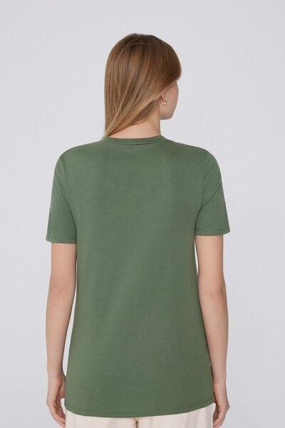 Green Crew Neck T-Shirt, , large image number 2