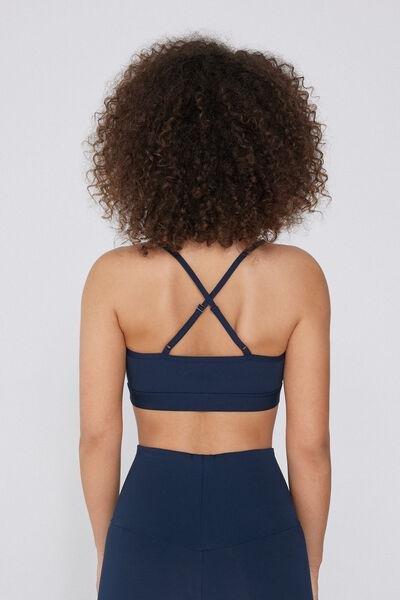 Blue Thin Straps Cropped Top, , large image number 2