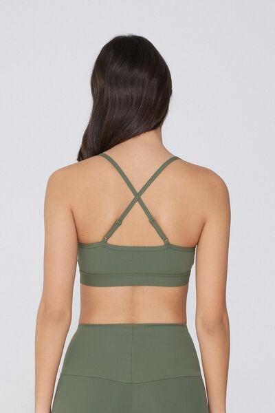Green Padded Short Sport Top, , large image number 2