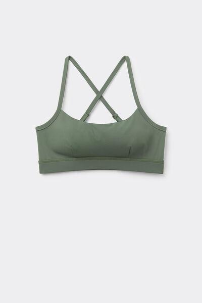 Green Padded Short Sport Top, , large image number 4